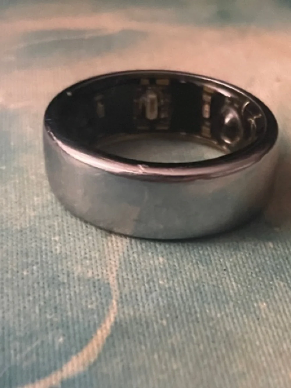 Oura Silver Ring with Charger size 10